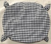 Cama / almofada xadrez Preto e Branco